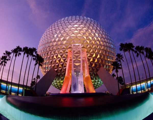 Spaceship Earth at Dusk  from Disney Photo Archives For Cheap