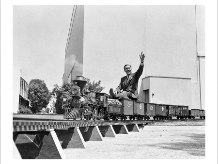 Walt on Miniature Train  from Disney Photo Archives For Cheap