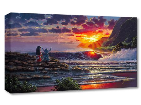 Lilo and Stitch Share a Sunset  by Rodel Gonzalez Hot on Sale