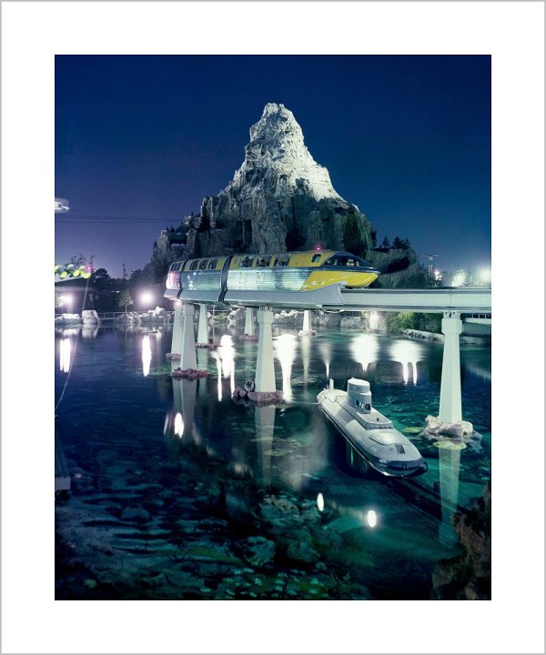 Disneyland Matterhorn, Monorail and Submarine  from Disney Photo Archives Online