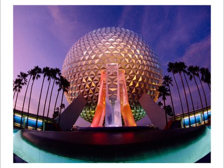 Spaceship Earth at Dusk  from Disney Photo Archives For Cheap