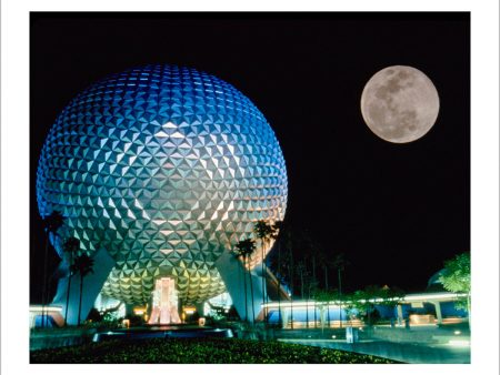 Spaceship Earth and the Moon  from Disney Photo Archives Online Hot Sale