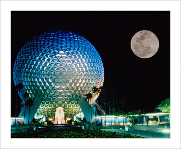 Spaceship Earth and the Moon  from Disney Photo Archives Online Hot Sale