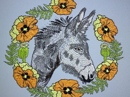 DONKEY FACE WITH YELLOW FLOWERS Hot on Sale