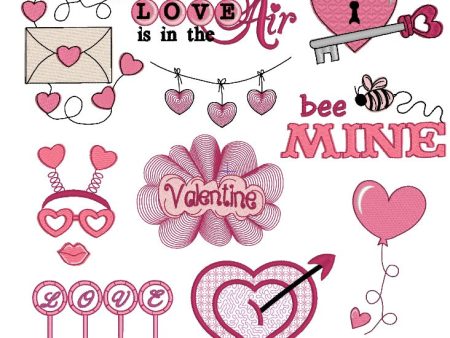 VALENTINE DOODLES SET 1 on Sale