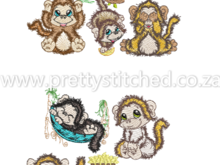 FLUFFY MONKEY SET Hot on Sale