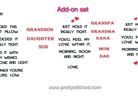 TO MY GRANDDAUGHTER ADD-ON-SET Cheap