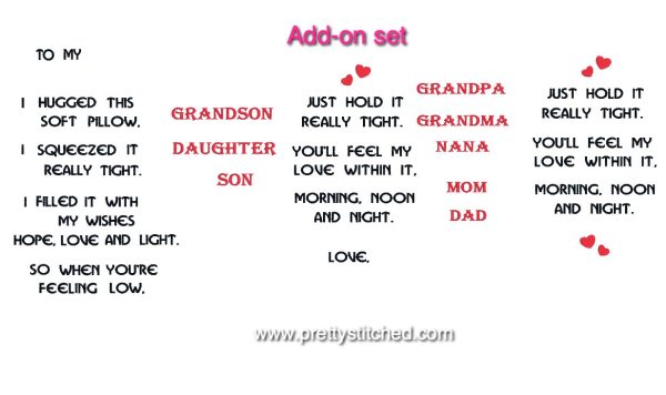 TO MY GRANDDAUGHTER ADD-ON-SET Cheap