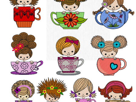 TEACUP GIRL SET Cheap