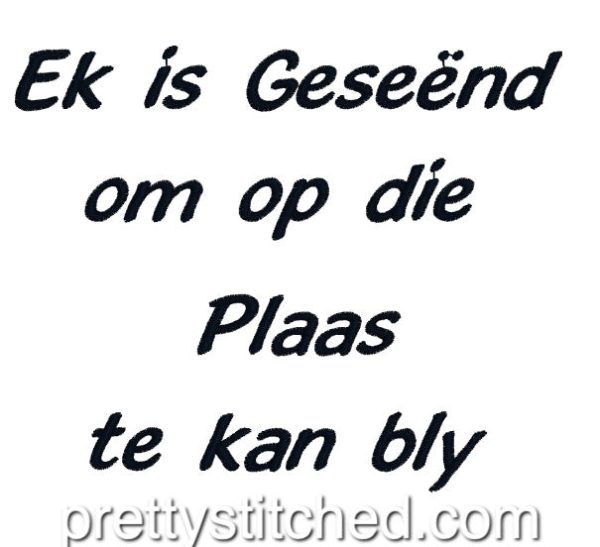 Ek is geseend For Sale