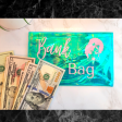 Pink on Green Bank Bag Supply