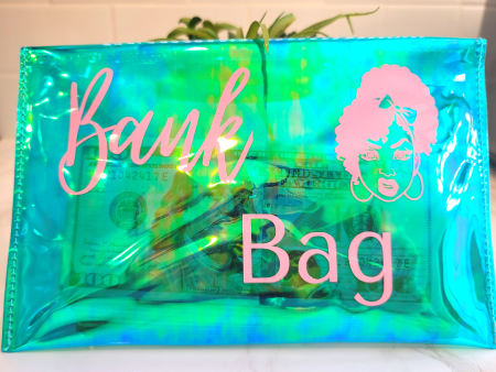 Pink on Green Bank Bag Supply