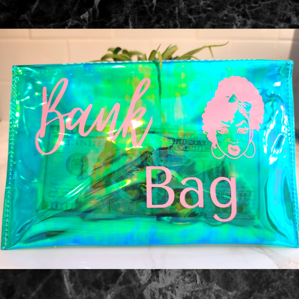 Pink on Green Bank Bag Supply