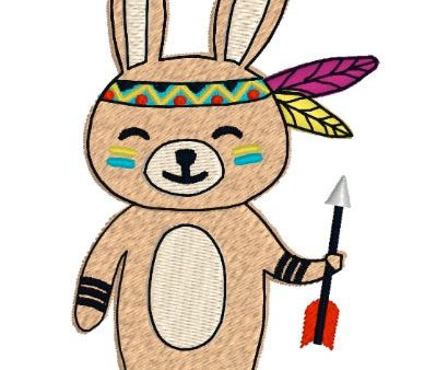 TRIBAL WOODLAND BUNNY Sale