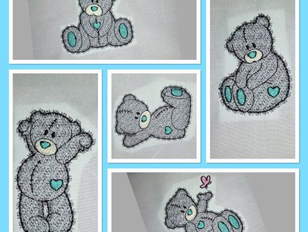 APPLIQUE TEDDY SET 2 Online now