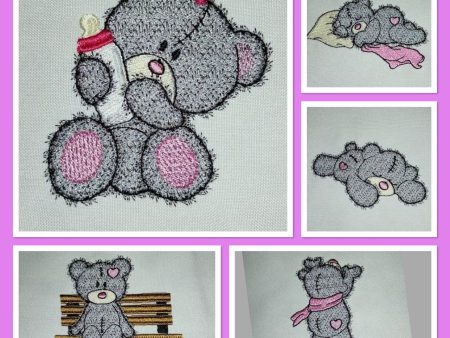 APPLIQUE TEDDY SET 3 For Discount