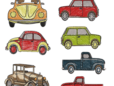 COLORING OLD CARS SET Discount