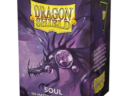 Dragon Shield - Matte Dual Sleeves: Soul - Metallic Purple (100ct) Discount