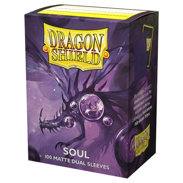 Dragon Shield - Matte Dual Sleeves: Soul - Metallic Purple (100ct) Discount