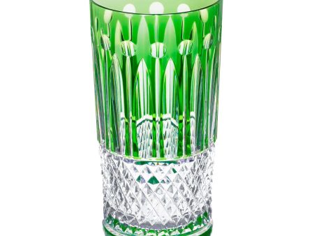 St Louis Crystal Tommy Green Highball For Cheap