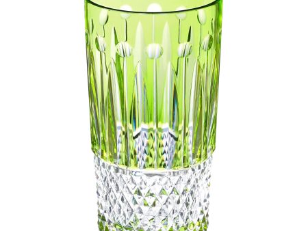 St Louis Crystal Tommy Chartreuse-Green Highball on Sale