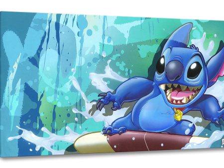 Disney Fine Art - Surf Rider Stitch - Treasures On Canvas Sale