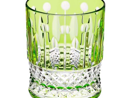 St Louis Crystal Tommy Chartreuse-Green Small Cylindrical Tumbler Online Hot Sale