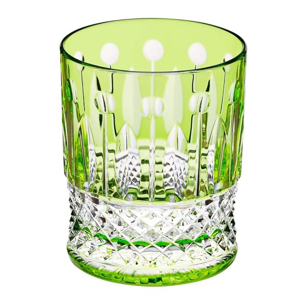 St Louis Crystal Tommy Chartreuse-Green Small Cylindrical Tumbler Online Hot Sale