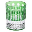 St Louis Crystal Tommy Green Small Cylindrical Tumbler For Sale