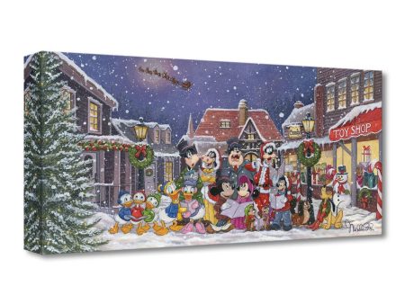 Disney Fine Art - A Snowy Christmas Carols - Treasures On Canvas Supply