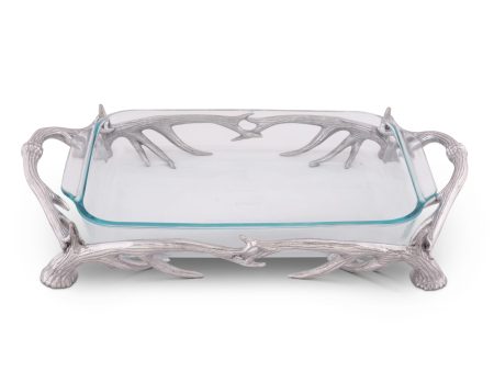 Arthur Court Antler Pyrex Holder 3qt 103330 Hot on Sale