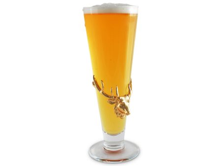 Arthur Court Antler 24k Gold Plated Pilsner 121052 on Sale