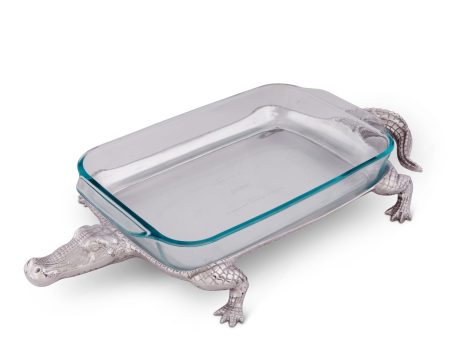 Arthur Court Alligator Pyrex Holder 3qt 103420 Online now