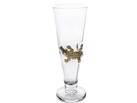 Arthur Court Alligator 24 Gold Plated Pilsner 121056 Fashion