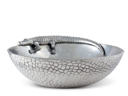 Arthur Court Alligator Figural 12 Bowl 103692 For Sale