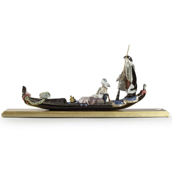 Lladro Gondola In Venice Figurine 01002014 Discount