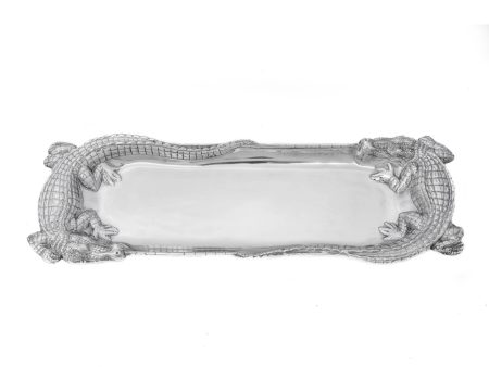 Arthur Court Alligator Figural Oblong Tray 104100 Discount