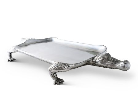 Arthur Court Alligator Figural Platter 104032 Online Sale